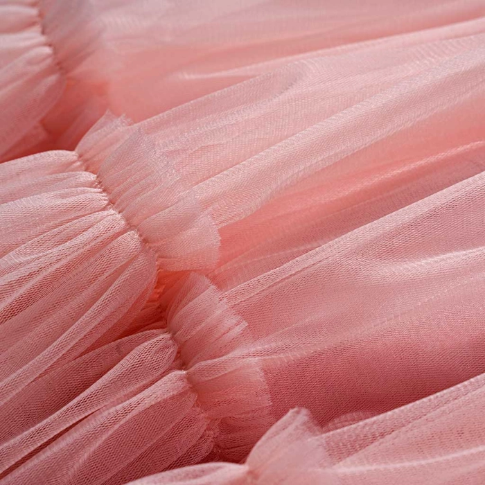 Παιδικό φόρεμα αμπιγέ για κορίτσια Carmen ροζ παρανυφάκι αμπιγέ καλό γάμο βάφτιση ετών online (4)