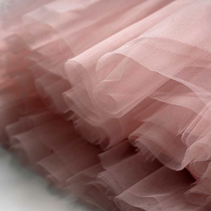Παιδικό φόρεμα αμπιγέ για κορίτσια Carmen ροζ παρανυφάκι αμπιγέ καλό γάμο βάφτιση ετών online (5)