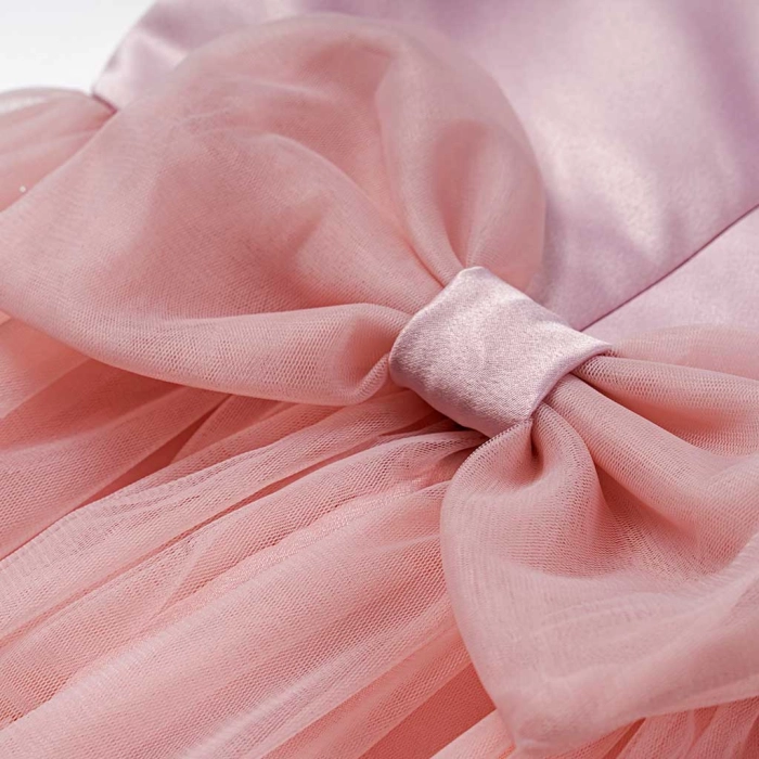 Παιδικό φόρεμα αμπιγέ για κορίτσια Carmen ροζ παρανυφάκι αμπιγέ καλό γάμο βάφτιση ετών online (6)