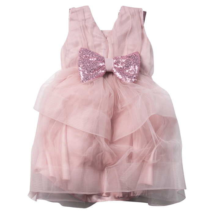 Παιδικό φόρεμα αμπιγέ για κορίτσια Pilar ροζ παρανυφάκι αμπιγέ καλό γάμο βάφτιση ετών online (2)