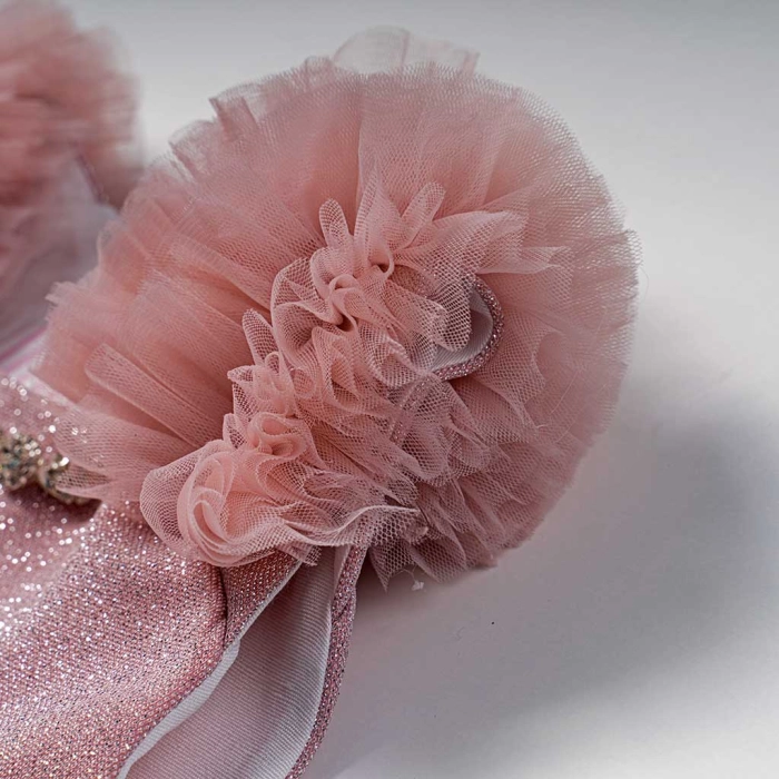 Παιδικό φόρεμα αμπιγέ για κορίτσια Dulce ροζ παρανυφάκι γάμο βάφτιση καλό τούλι ετών online (8)