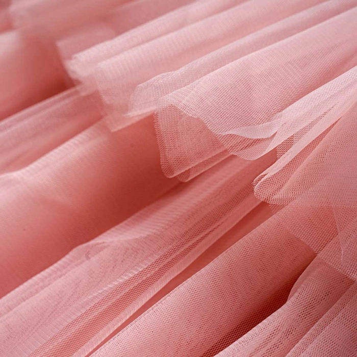 Παιδικό φόρεμα αμπιγέ για κορίτσια Dulce ροζ παρανυφάκι γάμο βάφτιση καλό τούλι ετών online (10)