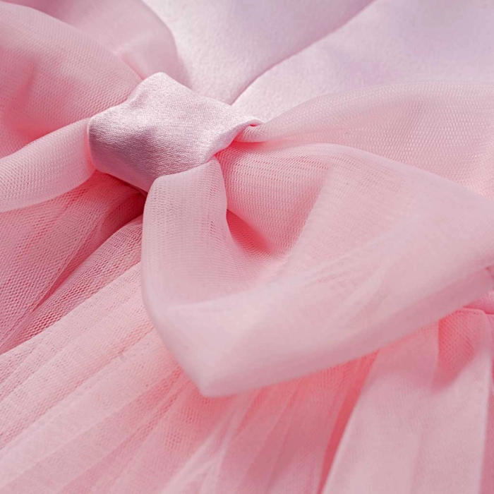 Βρεφικό φόρεμα αμπιγέ για κορίτσια Rosalias ροζ παρανυφάκι γάμο βάφτιση καλό τούλι ετών online (19)