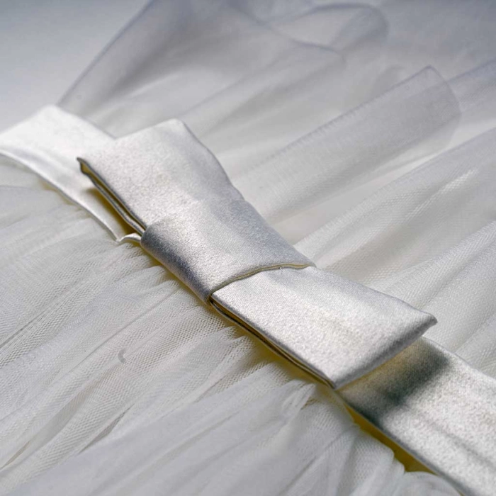 Βρεφικό φόρεμα αμπιγέ για κορίτσια Matilda άσπρο παρανυφάκι γάμο βάφτιση καλό τούλι ετών online (8)