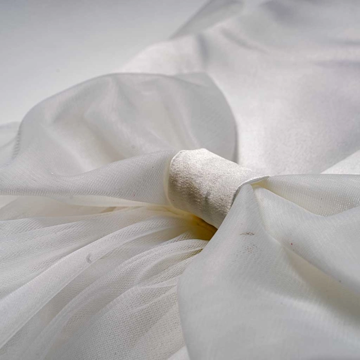 Βρεφικό φόρεμα αμπιγέ για κορίτσια Matilda άσπρο παρανυφάκι γάμο βάφτιση καλό τούλι ετών online (11)