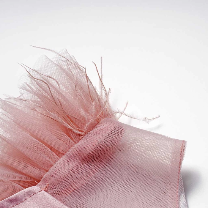 Βρεφικό φόρεμα αμπιγέ για κορίτσια Marina ροζ παρανυφάκι γάμο βάφτιση καλό τούλι ετών online (9)