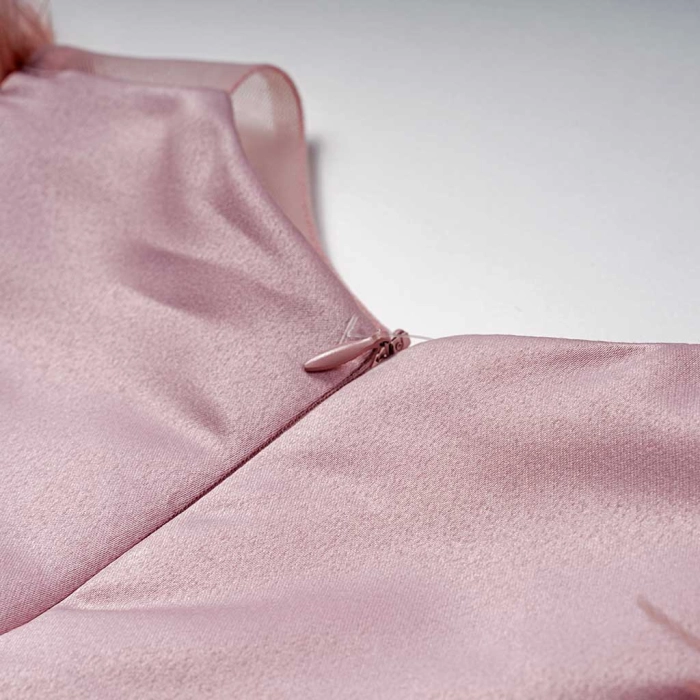 Βρεφικό φόρεμα αμπιγέ για κορίτσια Marina ροζ παρανυφάκι γάμο βάφτιση καλό τούλι ετών online (11)