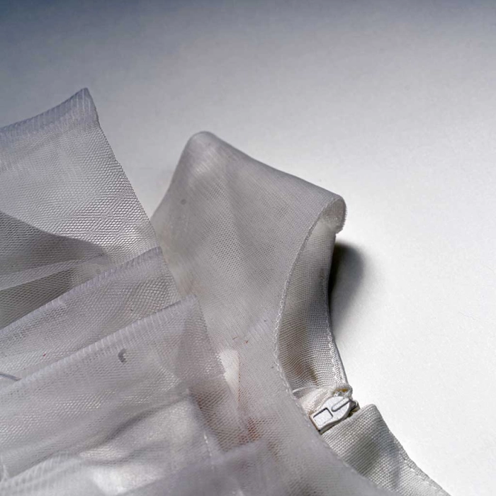Βρεφικό φόρεμα αμπιγέ για κορίτσια Helene άσπρο παρανυφάκι γάμο βάφτιση καλό τούλι ετών online (8)