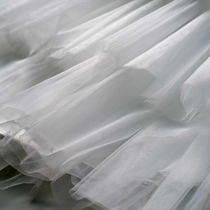Βρεφικό φόρεμα αμπιγέ για κορίτσια Helene άσπρο παρανυφάκι γάμο βάφτιση καλό τούλι ετών online (9)