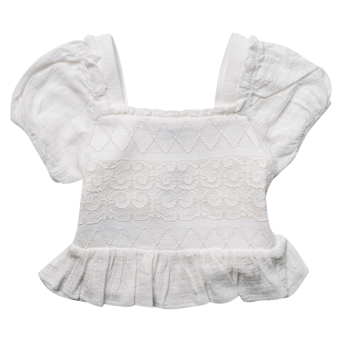 Παιδική μπλούζα Mayoral για κορίτσια antuaneta άσπρο επώνυμο μοντέρνο καλοκαίρι κοριτσίστικο ετών online (1)