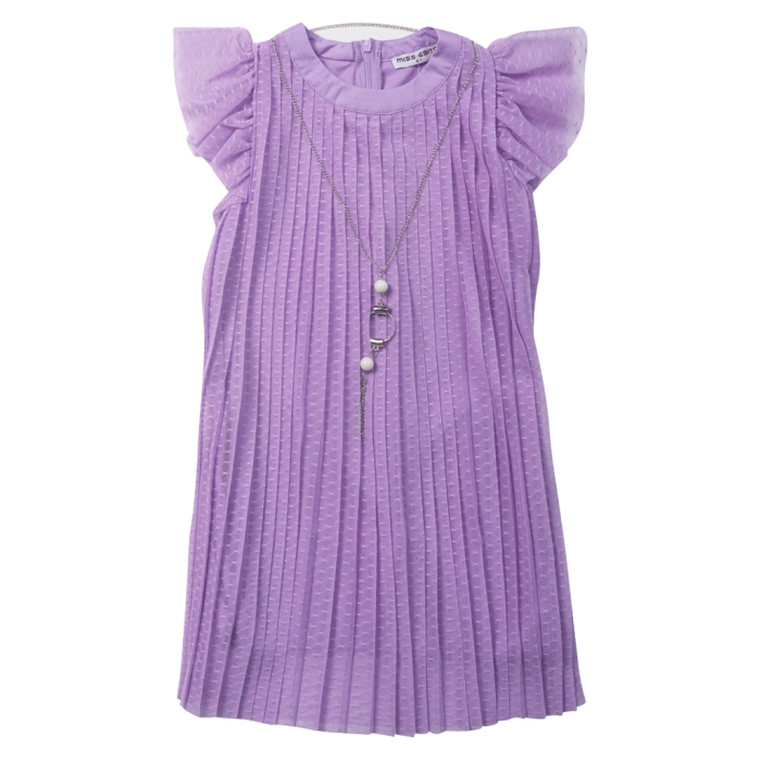 Παιδικό φόρεμα Εβίτα για κορίτσια  Fabiola μωβ καλό αέρινο καλοκαιρινό τούλι ετών online (1)