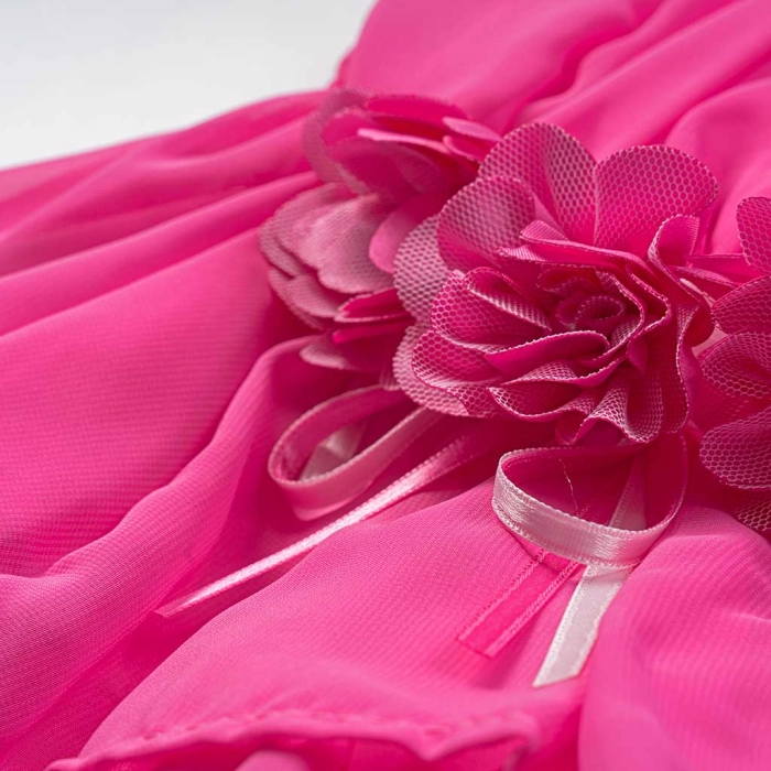 Παιδικό φόρεμα Εβίτα για κορίτσια  Yvonne ροζ καλό αέρινο καλοκαιρινό ετών casual online (3)