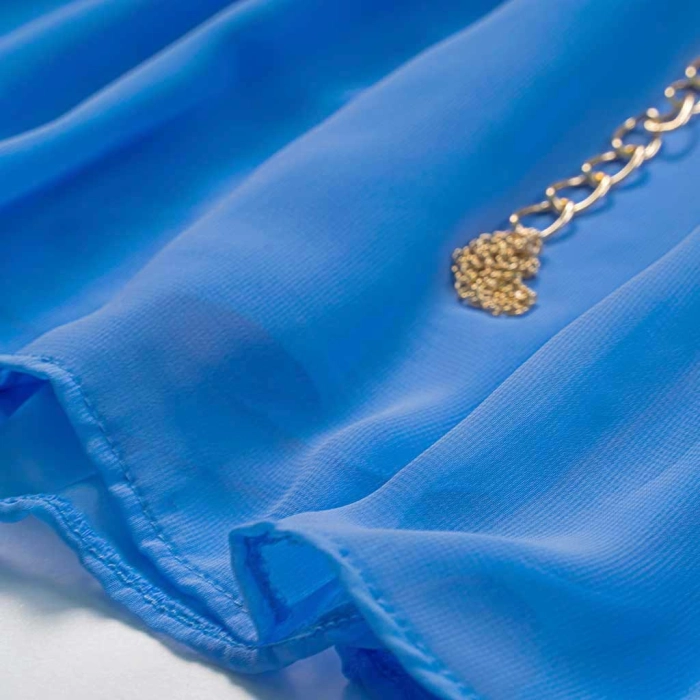 Παιδικό φόρεμα Εβίτα για κορίτσια  Athene μπλε καλό αέρινο καλοκαιρινό ετών casual online (3)