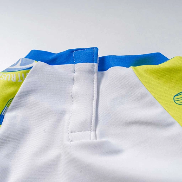 Βρεφική μπλούζα  μαγιό Mayoral για αγόρια Tropical άσπρο αντιήλιακη μπλούζα επώνυμη με δεικτη προστασίας 40uva μηνών online (2)