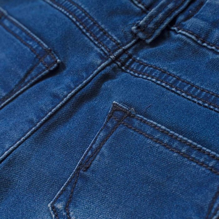 Βρεφικό παντελόνι New College για αγόρια BabyJean μπλε Τζιν αγορίστικο ετών online (4)
