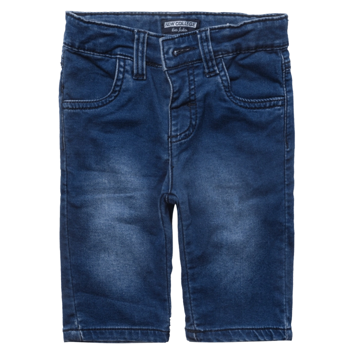Βρεφικό παντελόνι New College για αγόρια BabyJean μπλε Τζιν αγορίστικο ετών online (1)