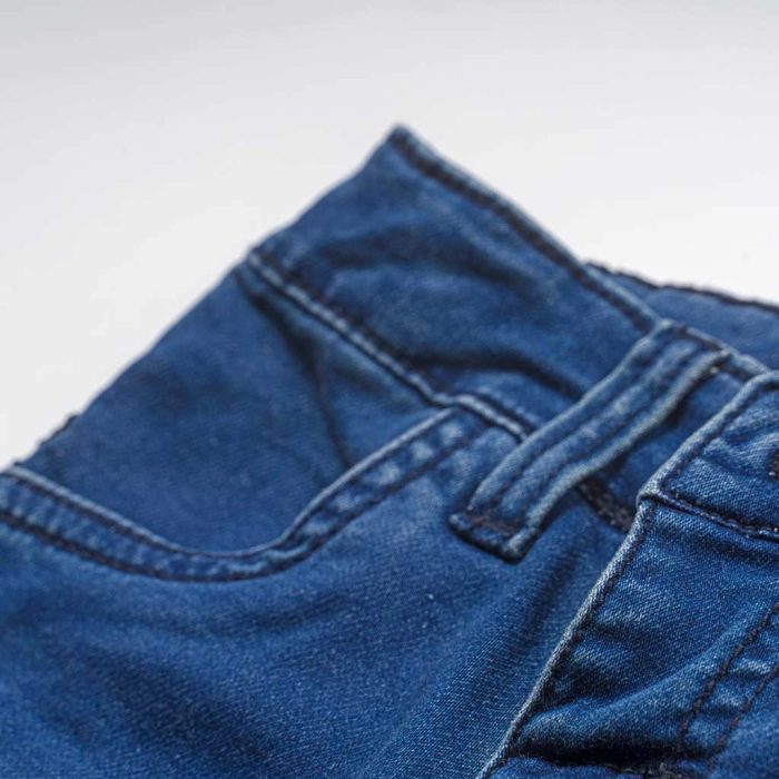 Βρεφικό παντελόνι New College για αγόρια BabyJean μπλε Τζιν αγορίστικο ετών online (2)