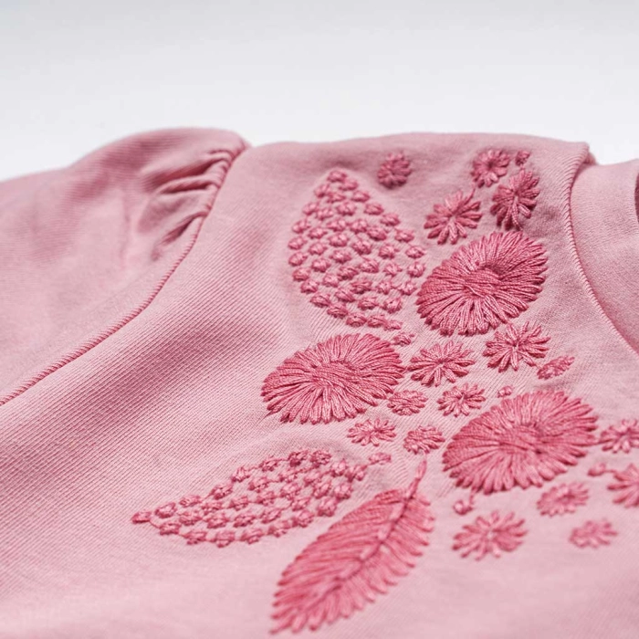 Παιδική μπλούζα Mayoral για κορίτσια FlowCyrcle ροζ μοντέρνα επώνυμη καλοκαιρινή ετών online (2)