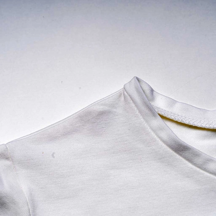 Παιδική μπλούζα Mayoral για κορίτσια Βutr άσπρο μοντέρνα επώνυμη καλοκαιρινή ετών online (3)
