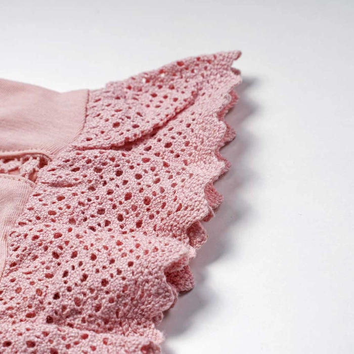 Παιδική μπλούζα Mayoral για κορίτσια Fowyrcle ροζ μοντέρνα επώνυμη καλοκαιρινή ετών online (2)