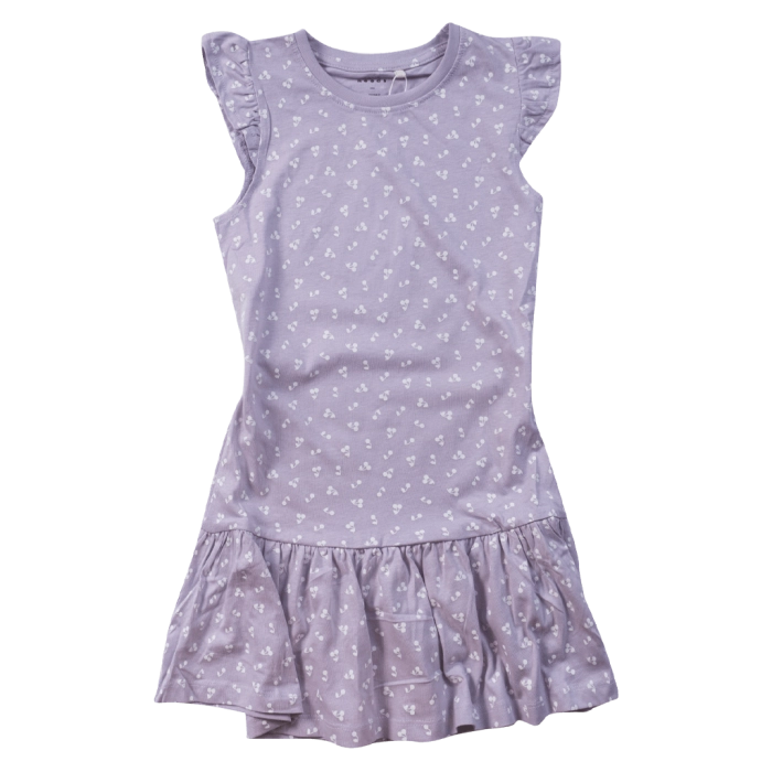 Παιδικό φόρεμα Name it για κορίτσια Cherries μωβ καλοκαιρινό οικονομικό βαμβακερό μακό ετών online (1)