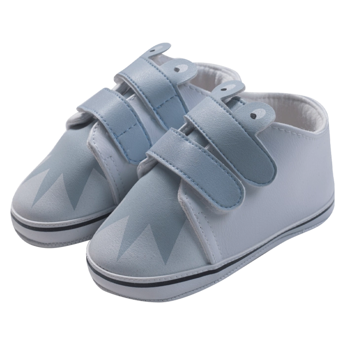 Βρεφικά παπούτσια για αγόρια happy eyes σιέλ παπουτσάκια αγκαλιάς μωράκια μαλακά μηνών online (1)