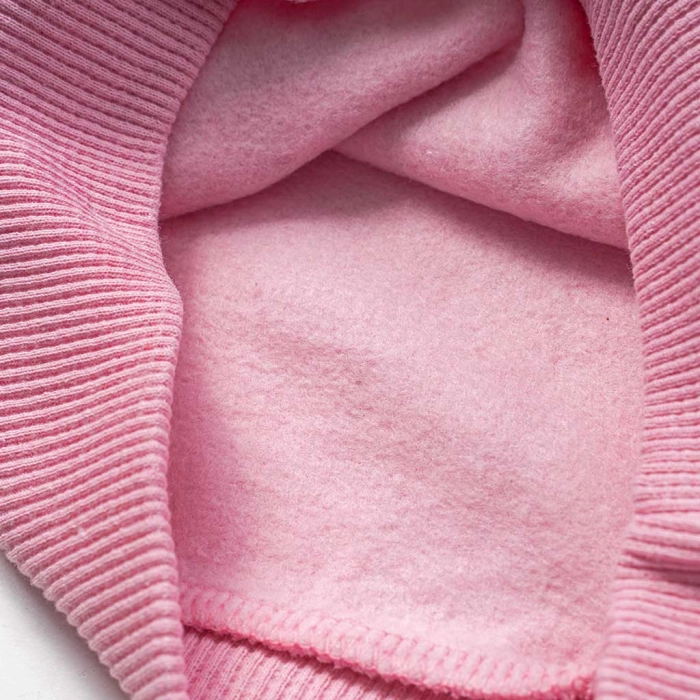 Παιδικό σετ φόρμας για κορίτσια Bow Bear ροζ καθημερινό σχολείο χειμωνιάτικο με χνούδι ετών online (5)