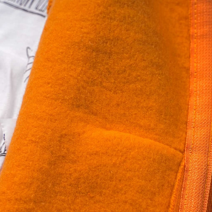 Παιδικό σετ φόρμας για αγόρια Born to Skate πορτοκαλί χειμωνιάτικο χνούδι άνετο σχολείο κουκούλα ετών online (17)