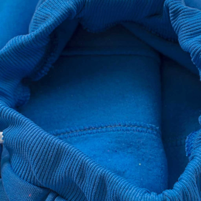 Παιδικό σετ φόρμας για αγόρια Stay strong γαλάζιο χειμωνιάτικο χνούδι άνετο σχολείο κουκούλα ετών online (1)