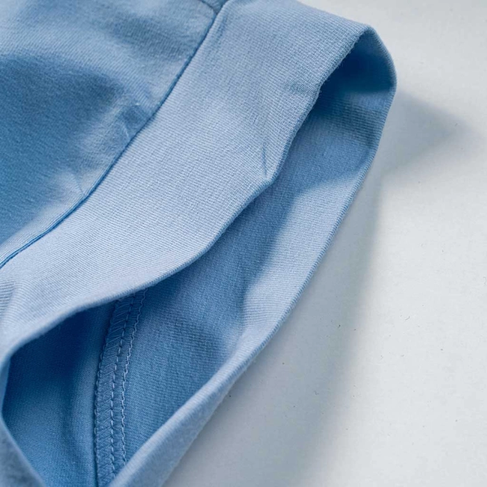 Παιδική μπλούζα Guess για κορίτσια Shinny γαλάζιο επώνυμη καλοκαιρινή μακό άνετη ετών online (1)