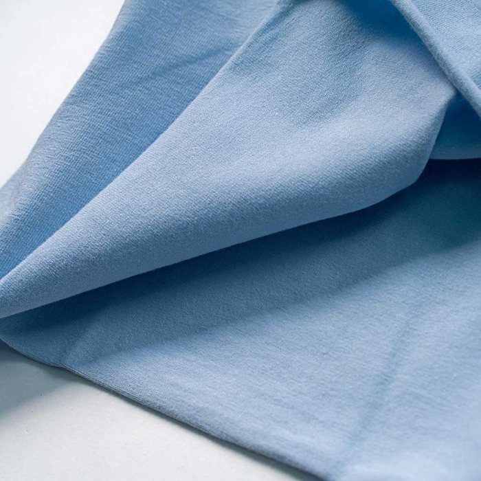 Παιδική μπλούζα Guess για κορίτσια Shinny γαλάζιο επώνυμη καλοκαιρινή μακό άνετη ετών online (4)