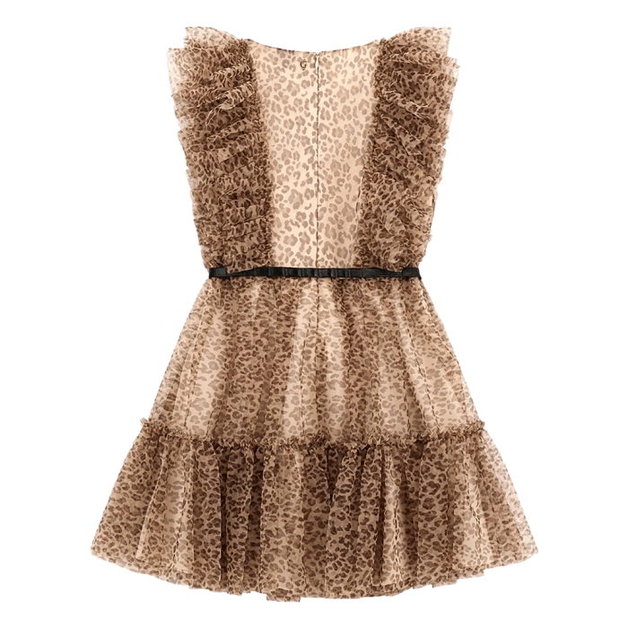 Παιδικό φόρεμα Guess για κορίτσια Tigre λεοπάρ μοντέρνο επώνυμο για καλό online ετών  (1)