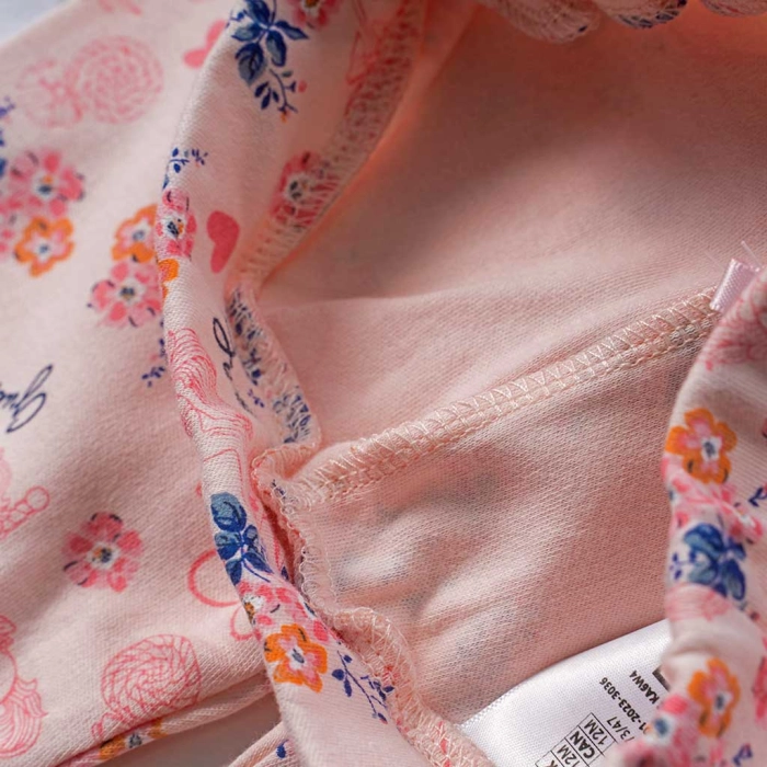 Βρεφικό σετ φόρμας GUESS για κορίτσια Carousel ροζ επωνυμο αμάνικο βαμβακερό δώρο ετών online (5)