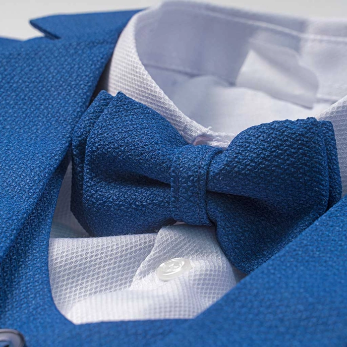 Παιδικό κουστούμι για αγόρια Bicycle μπλε γάμο βάφτιση επίσημο κοστούμι παπιγιόν καλό ετών online (2)