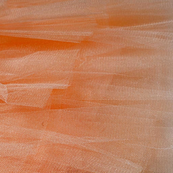 Παιδικό φόρεμα αμπιγέ για κορίτσια Giana σομόν παρανυφάκι γάμο βάφτιση καλό παγιέτες τούλι ετών online (6)
