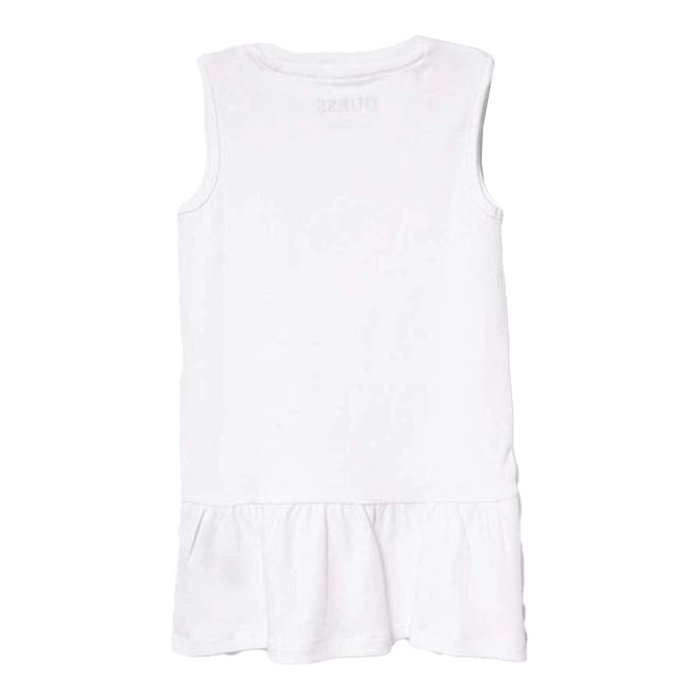Παιδικό φόρεμα GUESS για κορίτσια Blossoms άσπρο επώνυμο καλοκαιρινό βαμβακερό καθημερινό ετών online (2)