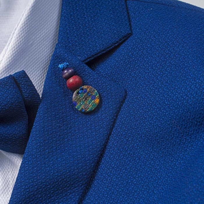 Παιδικό κουστούμι για αγόρια Turin μπλε γάμο βάφτιση επίσημο κοστούμι παπιγιόν καλό ετών online (3)