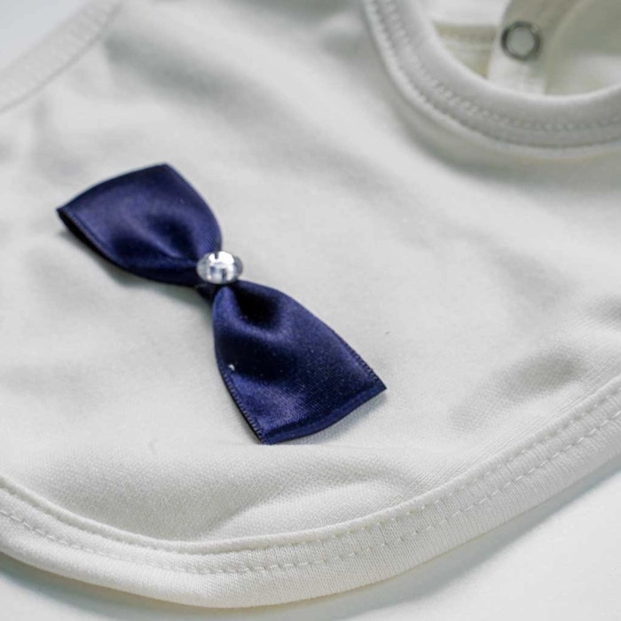 Βρεφικό φορμάκι για αγόρια Angel μπλε νεογέννητο καλό πρίγκιπας στρας σετ μηνών online (4)