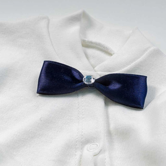 Βρεφικό φορμάκι για αγόρια Angel μπλε νεογέννητο καλό πρίγκιπας στρας σετ μηνών online (6)