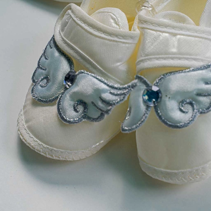 Βρεφικό φορμάκι για αγόρια Angel γαλάζιο νεογέννητο καλό πρίγκιπας στρας σετ μηνών online (5)