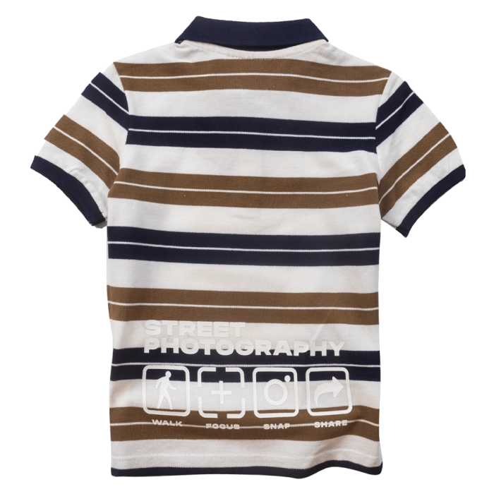 Παιδική μπλούζα Original Marines για αγόρια Countries ριγέ πόλο καλοκαιρινό κοντομάνικο επώνυμο ετών polo online  (2)