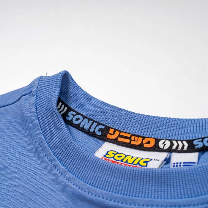 Παιδική μπλούζα Original Marines για αγόρια Sonic γαλάζιο αγορίστικες κοντομάνικες μακό βαμβακερή ετών online (4)