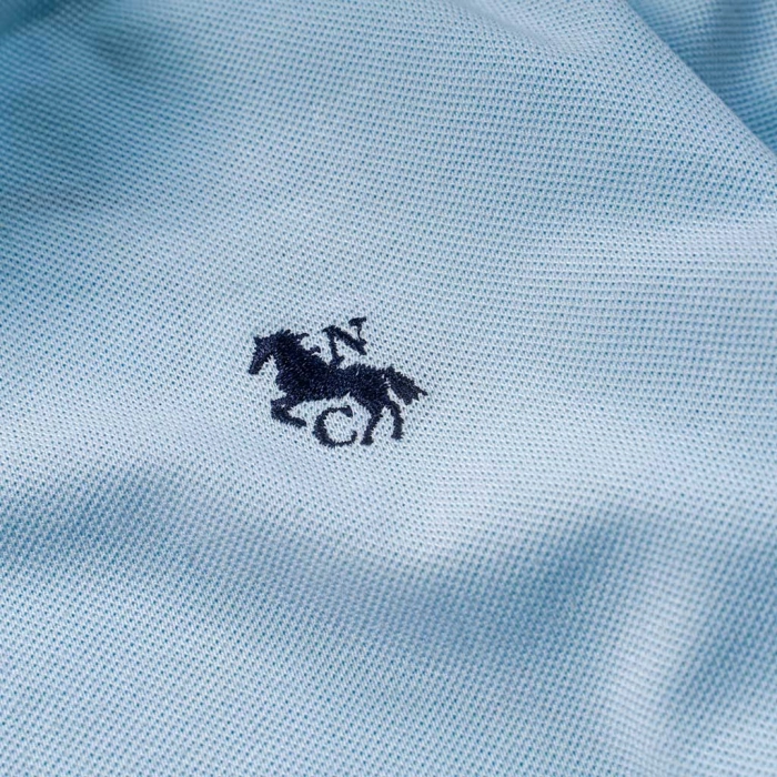 Παιδική μπλούζα polo New College για αγόρια Dreams γαλάζιο κοντομάνικες μπλούζες πόλο γιακάς καλοκαιρινά μοντένα ετών (2)