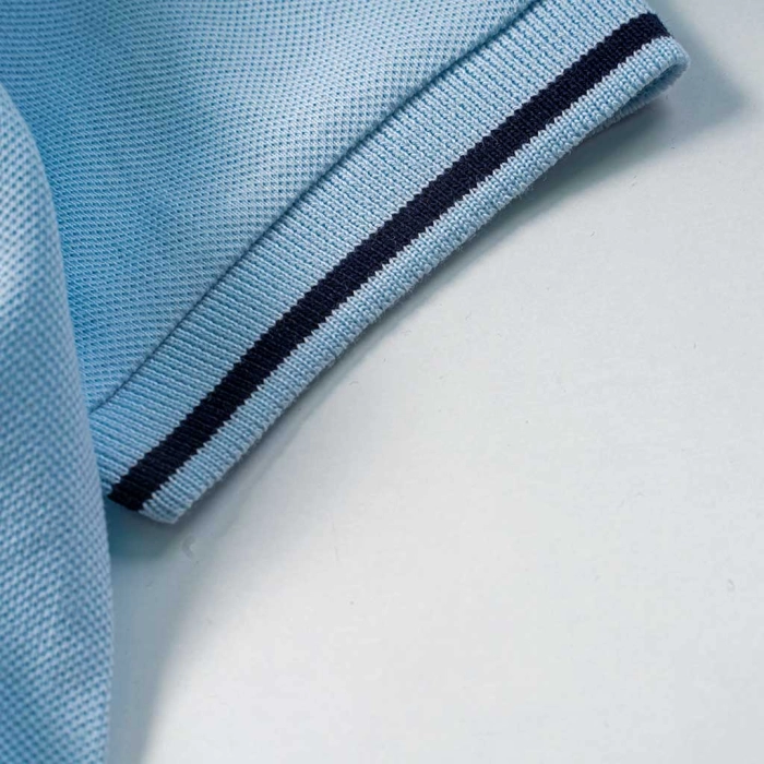 Παιδική μπλούζα polo New College για αγόρια Dreams γαλάζιο κοντομάνικες μπλούζες πόλο γιακάς καλοκαιρινά μοντένα ετών (3)