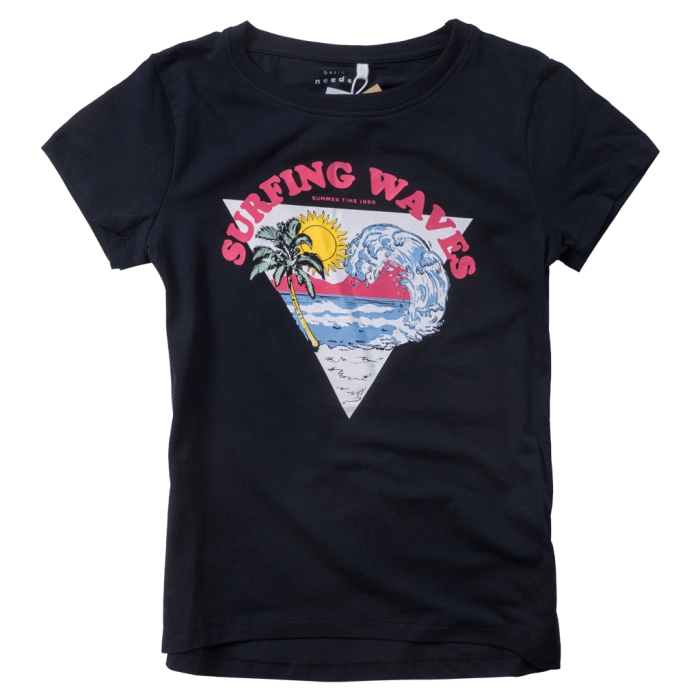 Παιδική μπλούζα Name it για αγόρια Surfing waves μπλε καθημερινή καλοκαιρινή μακό βαμβακερή άνετη ετών online (1)