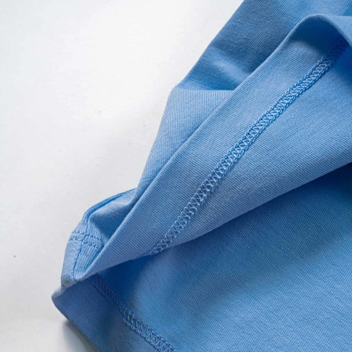 Παιδική μπλούζα Name it για αγόρια Wave Riders γαλάζιο καθημερινή καλοκαιρινή μακό βαμβακερή άνετη ετών online (4)
