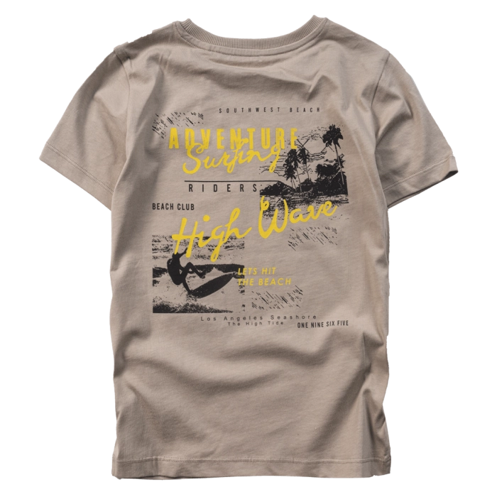 Παιδική μπλούζα Name it για αγόρια Adventure μπεζ καθημερινή καλοκαιρινή μακό βαμβακερή άνετη ετών online (2)