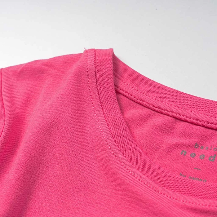 Παιδική μπλούζα Name it για κορίτσια Summer love ροζ σχολείο καθημερινό μακό βαμβακερό ετών online (3)