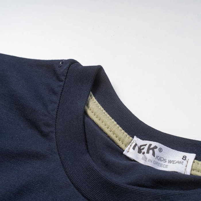 Παιδική μπλούζα ΝΕΚ για αγόρια Flex μπλε καλοκαιρινές κοντομάνικες t-shirt μακό ετών online (3)
