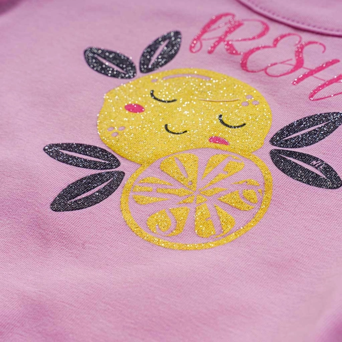 Βρεφικό σετ ΝΕΚ για κορίτσια Fresh Lemon ροζ καλοκαιρινά σετάκια μακό κοριτσίστικα κοντομάνικο μηνών online (6)